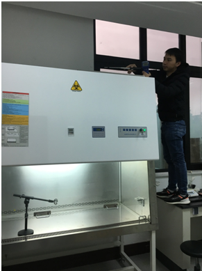 論生物安全柜流入風速的現場測試2